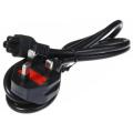 laptop power adapter  cord  cable  with fuses - black. 