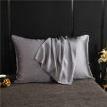 Natural Mulberry Silk Pillowcase High-Quality Pillowcase Cover Solid Color Envelope Pillow Cover Bedding Sleeping Cover Pillow. 