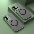 Luxury For Magsafe Magnetic Wireless Charging Matte Case For oppo reno 9 6 7 8 10 pro plus A98 A78 7z 8z 8 lite 8T Clear Cover.