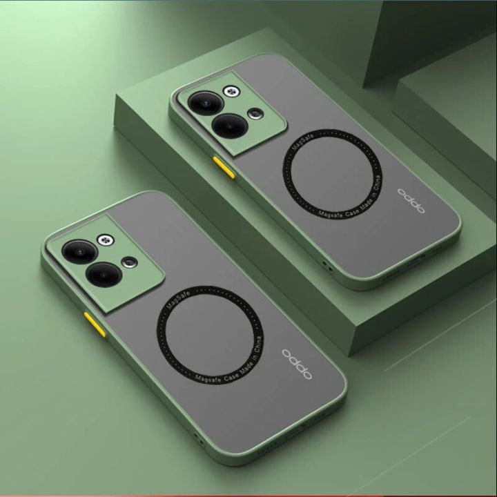 Luxury%20For%20Magsafe%20Magnetic%20Wireless%20Charging%20Matte%20Case%20For%20oppo%20reno%209%206%207%208%2010%20pro%20plus%20A98%20A78%207z%208z%208%20lite%208T%20Clear%20Cover%20-%20Image%202