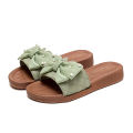 Summer fashion bow sandals wear versatile college princess style women's shoes beach flat slippers women.