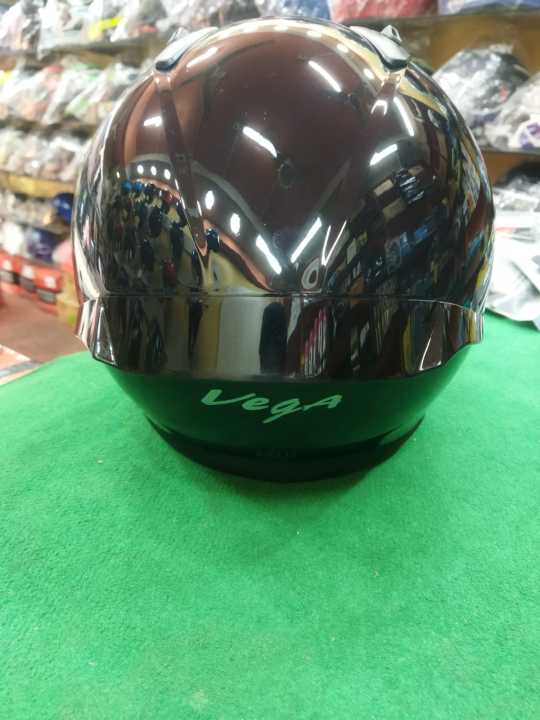 Vega%20Bolt%20Glossy%20Black%20Helmet%20Attached%20with%20Smoke%20Visor%20-%20Image%203