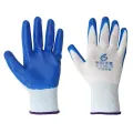Nylon Rubber coated Hand Gloves for Industrial , Household, Bike Riding Hand Gloves 6 pair.