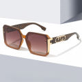 Women's 2024 Spring Fashion Retro Oversized Sunglasses F Brand Square Shades European and American Trendy Street Style Fashion Sun Glasses.