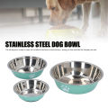 Stainless Steel Pet Bowl Noise Proof Rust Resistant Stainless Steel Cat Dog Bowl Versatile for Home Indoor.