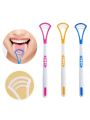Professional Plastic Random Tounge Cleaner Scraper Care - 1 Pcs.