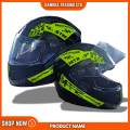 STM Full Face Helmet for Men & Women – Black & Red Stylish Graphics | Comfortable Bike & Motorbike Helmet | Fullface Riding Helmet for Scooty & Motorcycle | STM Branded Stylish Helmet.