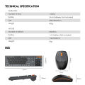 FANTECH WK895 Go Pop Wireless Multimedia Office Keyboard And Mouse Combo With Silent Click. 