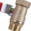 2X Male to Female M/F Thread 1/2 inch Full Port Brass Water Ball Valve. 
