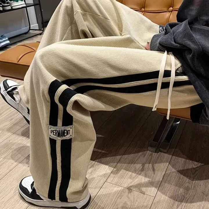 2024%20Men%20Side%20Striped%20Corduroy%20Baggy%20Pants%20Men%20Streetwear%20Korean%20Fashion%20Casual%20Hip%20Hop%20Vintage%20Cargo%20Pants%20Loose%20Trousers%20-%20Image%202