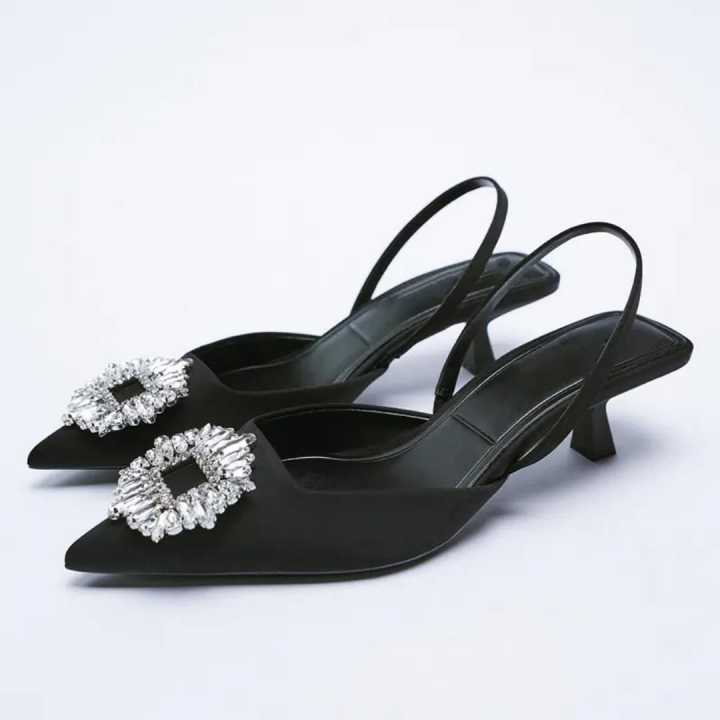 New Classical Fashion Ladies Famous Designer High Heels Girls Wear Resistant Comfortable Heeled Sandals