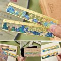 Metal Metal Hollow Bookmark Exquisite Measuring Tool Drawing Tools Book Page Marker Oil Painting Element Good Wishes Book Page Pagination. 