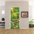 Nature Scenery Door Sticker Vinyl Waterproof Self Adhesive Home Decoration Apartment Wrap Entire Door Poster Mural Door Sticker. 
