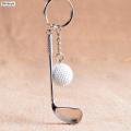 Metal Golf Club ball keychain for Car bike motor cycle Key Chain Key Ring Holder Pendants Gift.