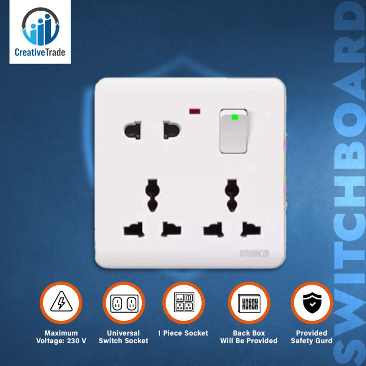 8%20Pin%20Socket%20With%20Box%20Multi%20Function%20Universal%20Wall%20Socket%20-%20Image%202