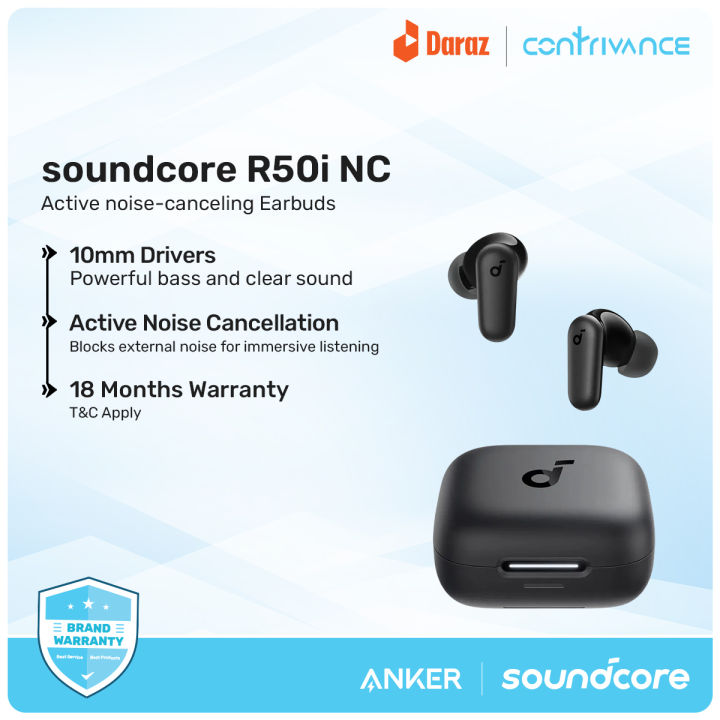 Anker Soundcore R50i NC True Wireless Earbuds With 42dB ANC, 45H Playtime, IP54, Bluetooth 5.4