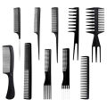 10 PCS Hair Stylists Professional Styling Comb Set Variety Pack Great for All Hair Types & Styles. 
