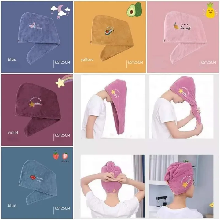 Coral%20Fleece%20Dry%20Hair%20Soft%20Shower%20Hair%20Towel%20Absorbent%20Quickly%20Drying%20Head%20Scarf%20Shower%20-%20Image%202