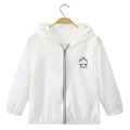 New Children's ice silk hooded sun protection clothing summer boys and girls travel thin coat beach UV protection coat 2-10Y. 