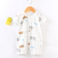 2024 New Baby Onesies Newborn Romper Suit Short Sleeve Thin Harness Infant Clothing Baby Clothes. 