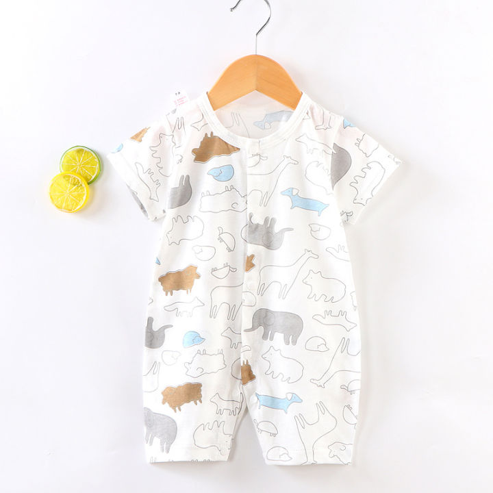 2024%20New%20Baby%20Onesies%20Newborn%20Romper%20Suit%20Short%20Sleeve%20Thin%20Harness%20Infant%20Clothing%20Baby%20Clothes%20-%20Image%203