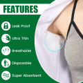 100/300Pcs Disposable Underarm Armpit Sweat Pads Sweat-absorbing Patch Summer Deodorants Non-woven Pads Breathable Ultra-thin. 