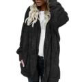 Winter Women Thick Faux Fur Hooded Coat Long Sleeve Outwear. 