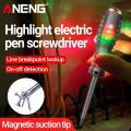 ANENG B05 2Pcs Word/Cross Screwdriver Electric Tester Pen Multi-functional Household Screwdriver with Indicator Electrician Tools. 
