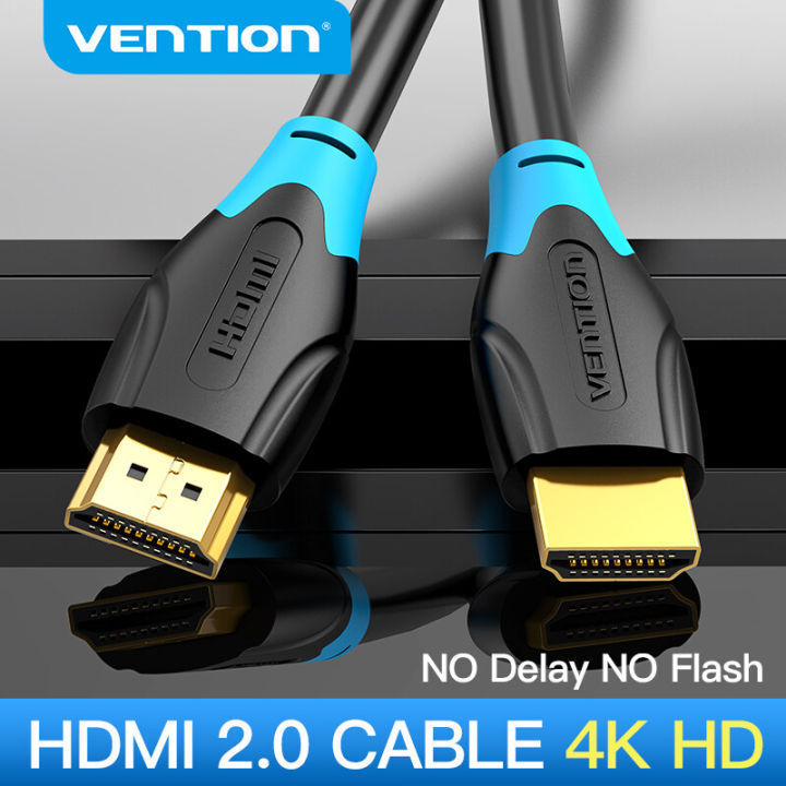 Vention%20Flat%202M%20(Black%204k,%20Ultral%20High%20Speed%20Male%20to%20Male%20HDMI)%20HDMI%20Cable%20-%20Image%202