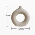 Modern Minimalist Ceramic Flower Vase Pottery Vases for Bedroom Home Decor S.
