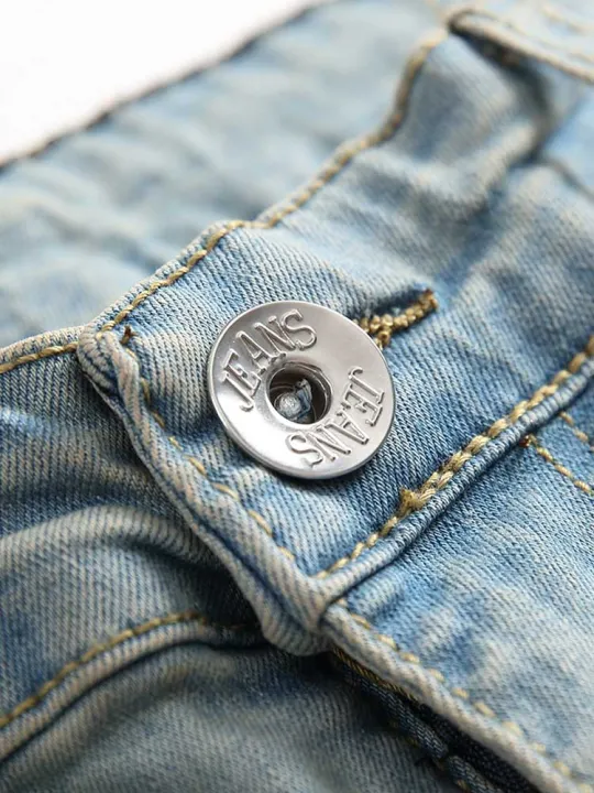 ZAFUL%20Men's%20Jeans%20Solid%20Faded%20Ripped%20Frayed%20Denim%20Jeans%20Mid-waist%20Slim%20Fitted%20Pants%20Ankle-length%20Zipper%20Trousers%20with%20Pocket%20-%20Image%203