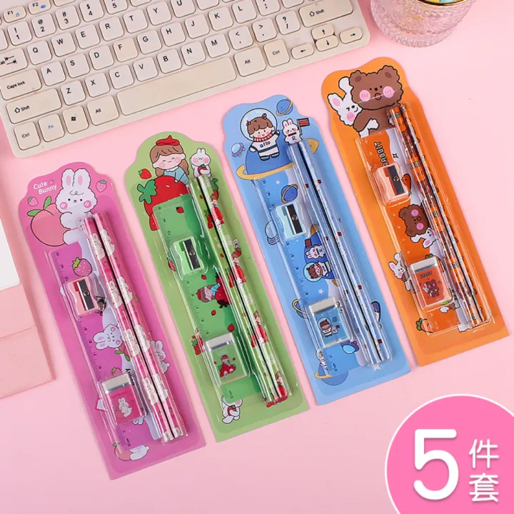 Cute%20Pencil%20Set%20High-Quality%205pcs%20Kawaii%20Stationery%20Set%20Colorful%20Packaged%20Stationery%20Supplies%20for%20Children%20Students%20Birthday%20-%20Image%202
