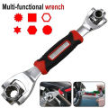 360 Degree Multipurpose Tiger Wrench 8 in 1 Tools Socket Works Universal Ratchet Spline Bolts Torx Sleeve Rotation Hand Tools. 