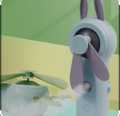 Portable Cartoon Hand Held Water Spray USB Cooling Fan - Multi-color.