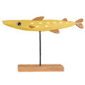 Fish Statue Sle Base Hand-crafted Cheerful Fish Statue. 