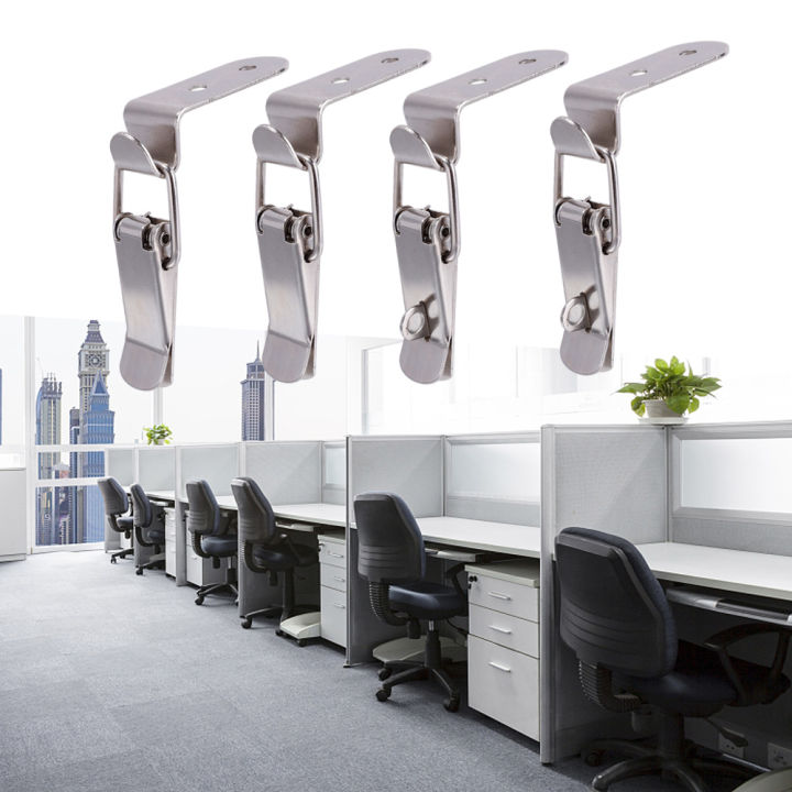 1/4%20Pcs%2090%20Degrees%20Buckle%20Hook%20Lock%20for%20Wooden%20Box%20Stainless%20Steel%20Spring%20Loaded%20Draw%20Toggle%20Latch%20Clamp%20Clip%20Silver%20Hasp%20Latch%20Catch%20-%20Image%206