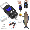 New Digital Portable Weight Scale 50 Kg LCD Screen Display with Blue Background Light- Black - Weight Machine.