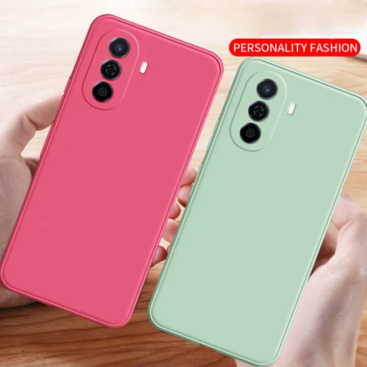 Huawei%20nova%20Y70/Y71%20Phone%20Case%20Lens%20Protection%20Casing%20Solid%20Straight%20Edge%20Liquid%20Silicone%20PU%20Back%20Cover%20-N10%20-%20Image%202