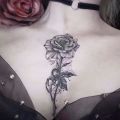 Waterproof Temporary Tattoo Sticker Black Rose Spider Web Design Body Art Tattoo Flash Tattoo Chest Female Male. 