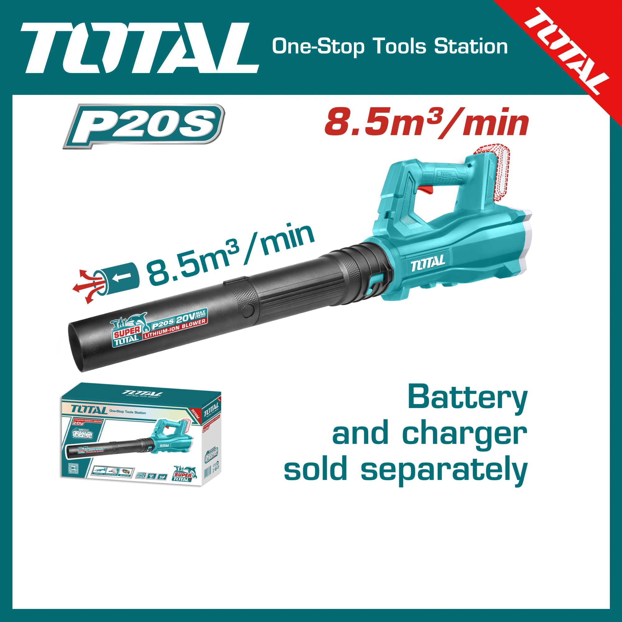 TOTAL TABLI20323 Lithium-Ion blower (No Battery & Charger)