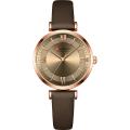 CURREN 9079-Coffee Ladies watch waterproof classic quartz watches.