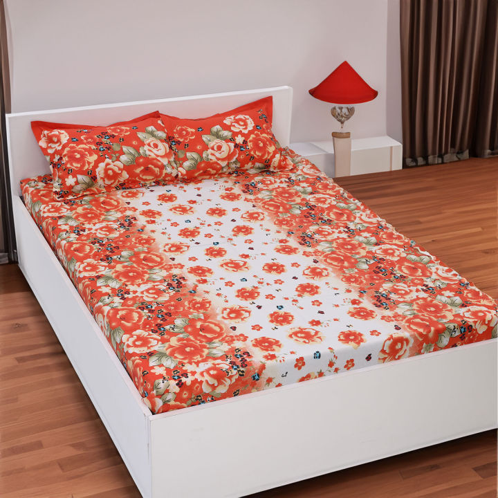 Exclusive%20Collection%20Cotton%20Double%20Size%20Flat%20Bed%20Sheet%20Set%20with%20Matching%20Two%20Pillow%20Covers%20-%20300%20Thread%20Count-%20Hand%20Washable%20-%20Image%202