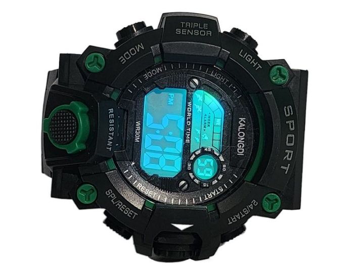Digital%20Waterproof%20%20Smart%20looking%20Wristwatch%20-%20Mango%20Green%20-%20Image%204