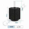 Aquarium Biochemical Sponge Filter - XINYOU (XY-380) | Submersible Sponge Filter For Fresh & Salt Water Tank | Provide Biological Filtration & Keep Your Aquarium Water Clean & Oxygenated |.