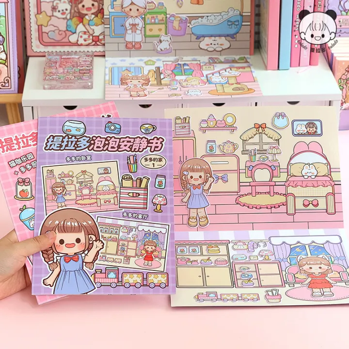 Tirado%20Bubble%20Quiet%20Cute%203D%20Girl%20Guka%20Handheld%20Ledger%20Book%20Scene%20Sticker%20-%20Image%204