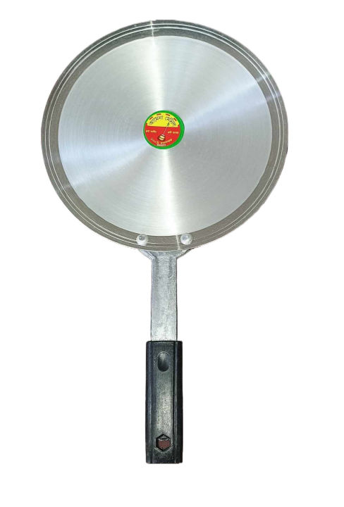 Aluminium Tawa With (Plastic) Bakelite Long Handle 26x3 cm - Gas Chula