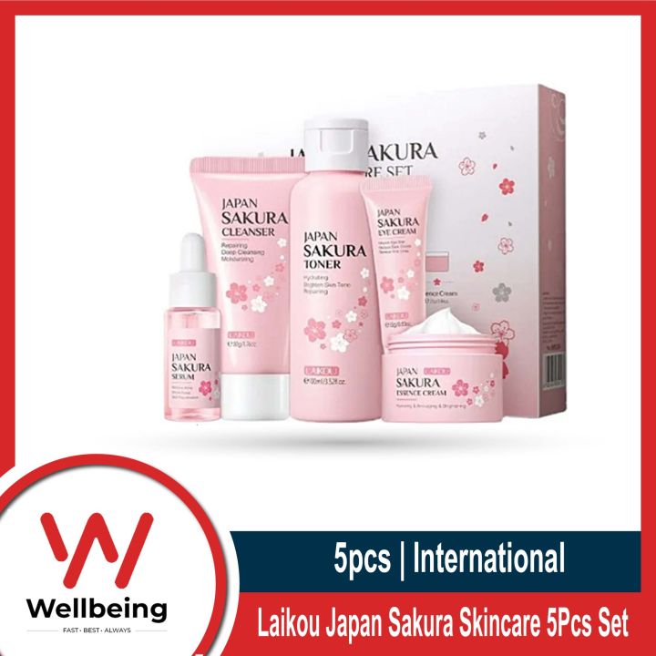 Laikou Japan Sakura Skincare 5Pcs Set