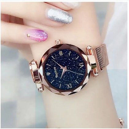 Rose%20Gold%20Magnetic%20Analog%20Bracelets%20Watch%20For%20Women%20Girls%20-%20Image%202