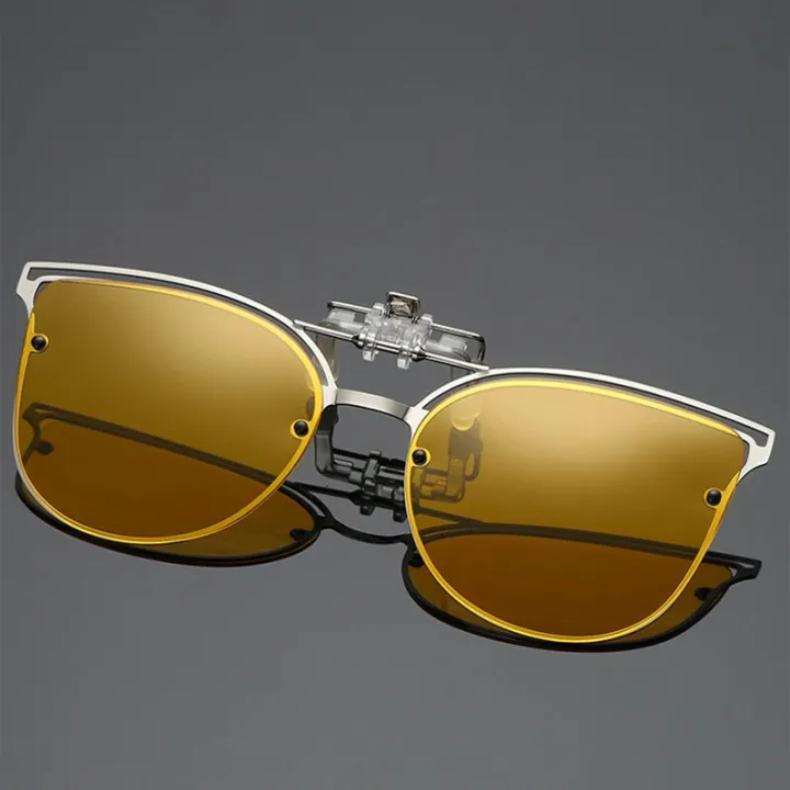 UniPolarized%20Clip%20On%20Sunglasses%20Flip-up%20Lens%20Night%20Vision%20Anti%20UV%20Driving%20Cycling%20Riding%20Fishing%20Sun%20Glasses%20Clips%20-%20Image%202