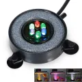 Aquarium Bubbler Aquarium Light Aquarium Air Stone Disk Round Fish Tank Bubbler with Auto Color Changing LED.